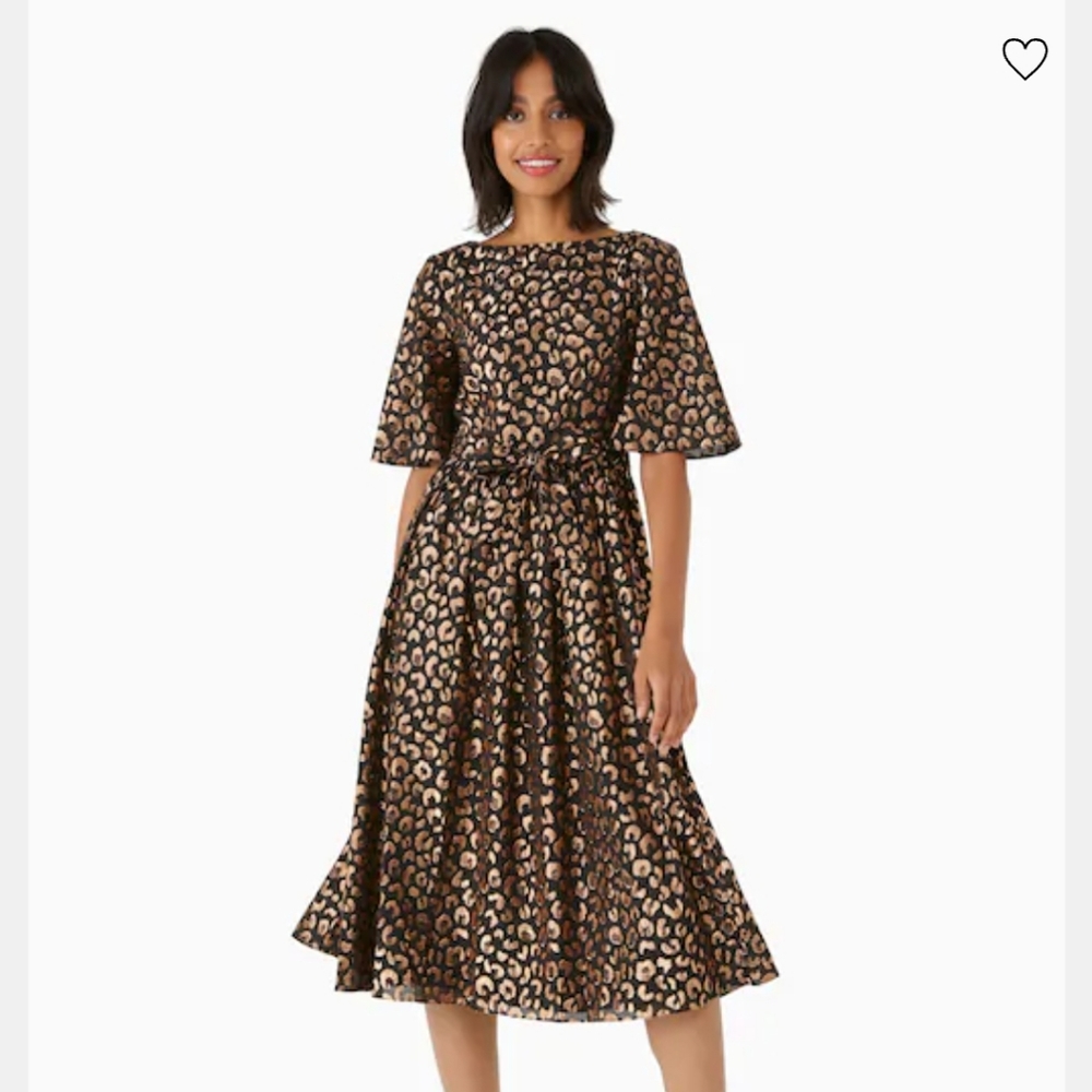 Kate Spade graphic leopard dress size 10